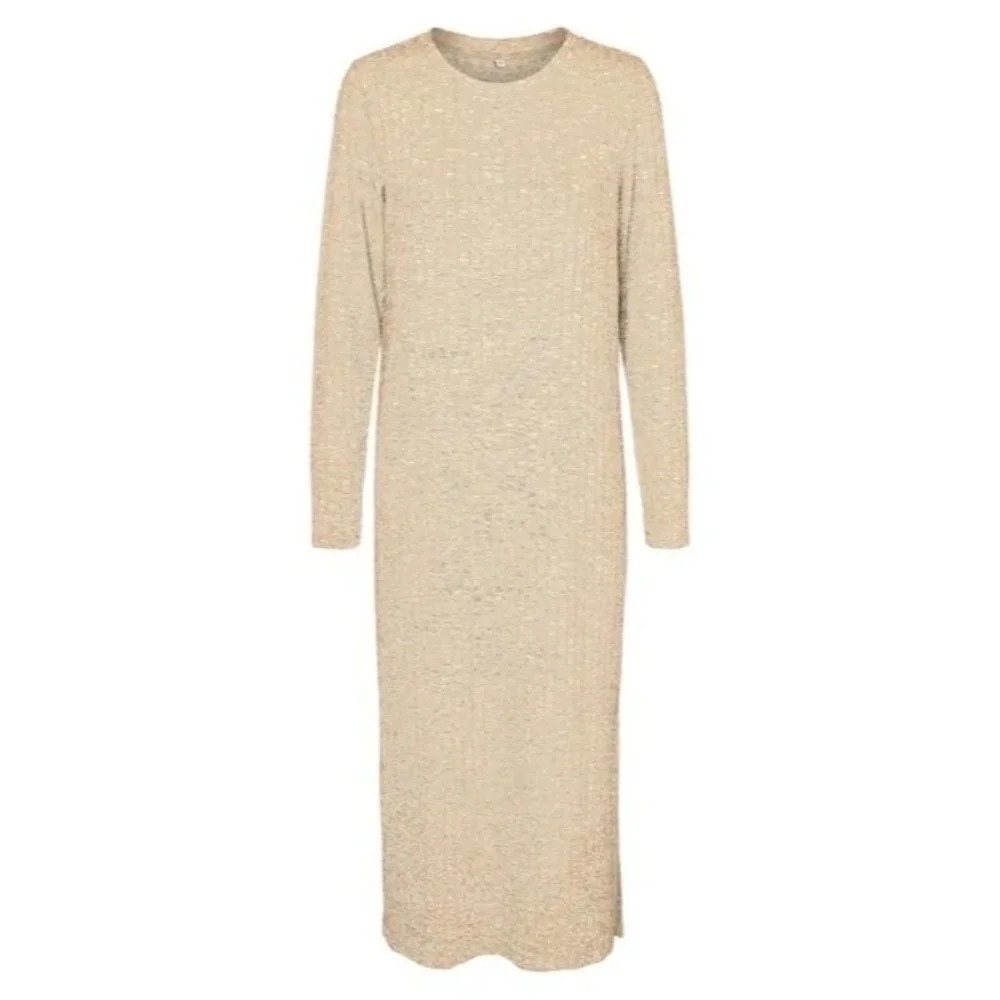Vero Moda Women's Long Sleeve O Neck Long Sleeve Slit Dress Size S‎ NWT